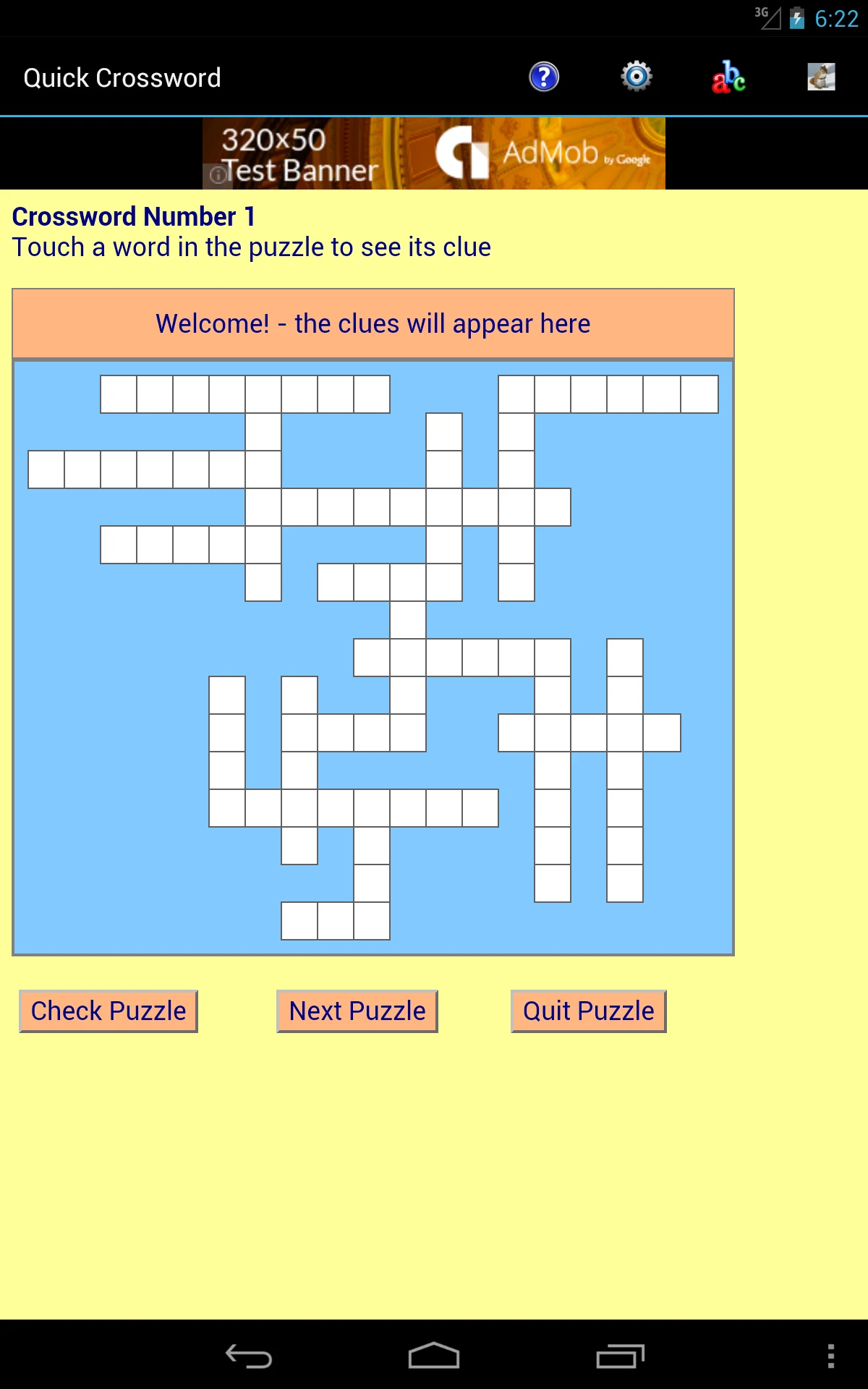 Quick Crossword screenshot