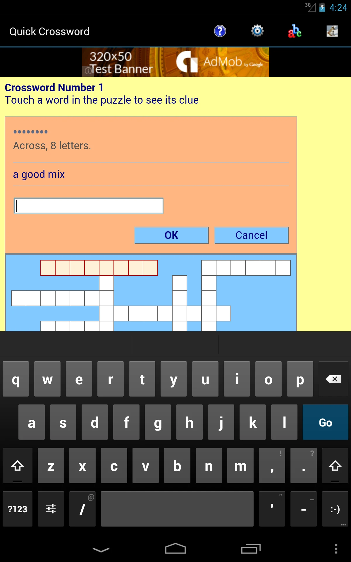 Quick Crossword screenshot