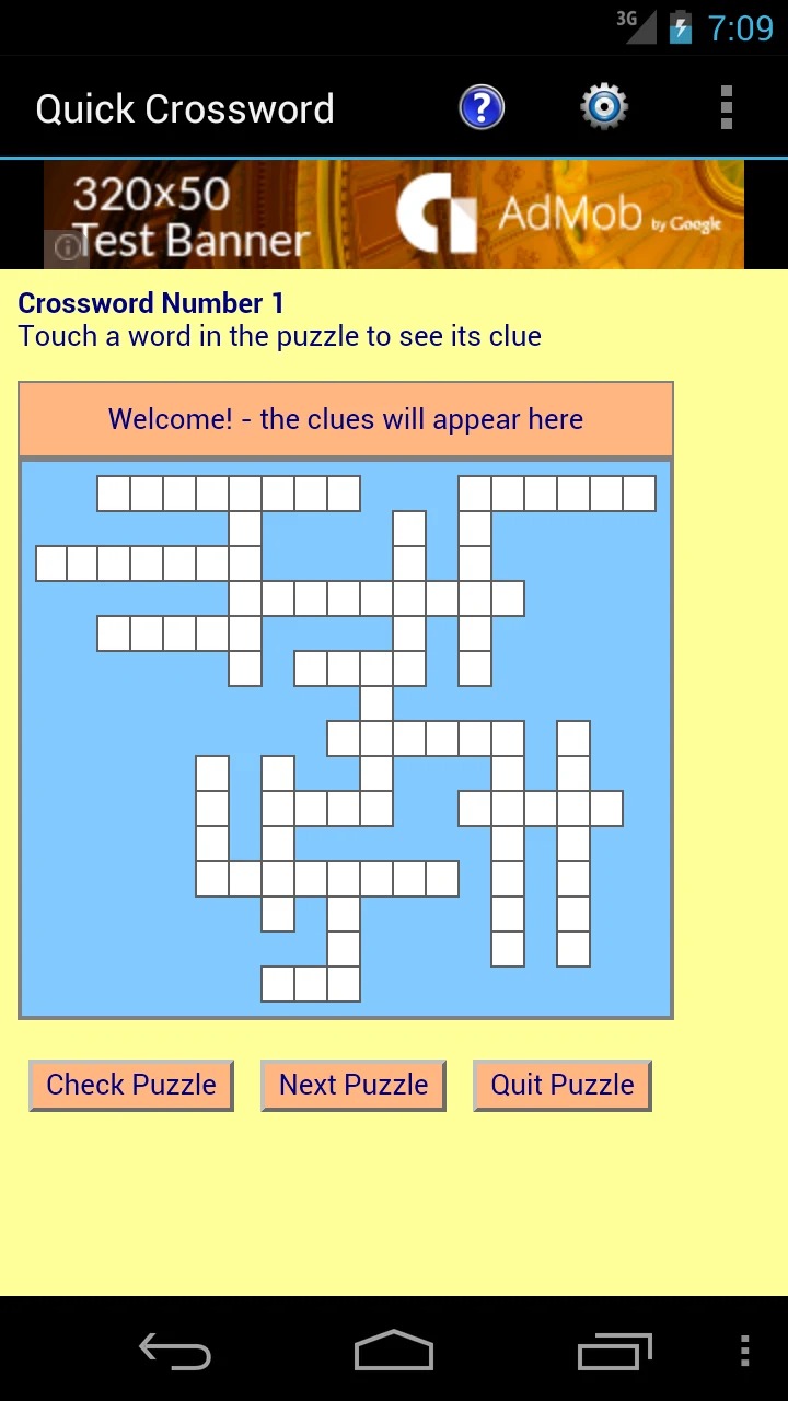 Quick Crossword screenshot